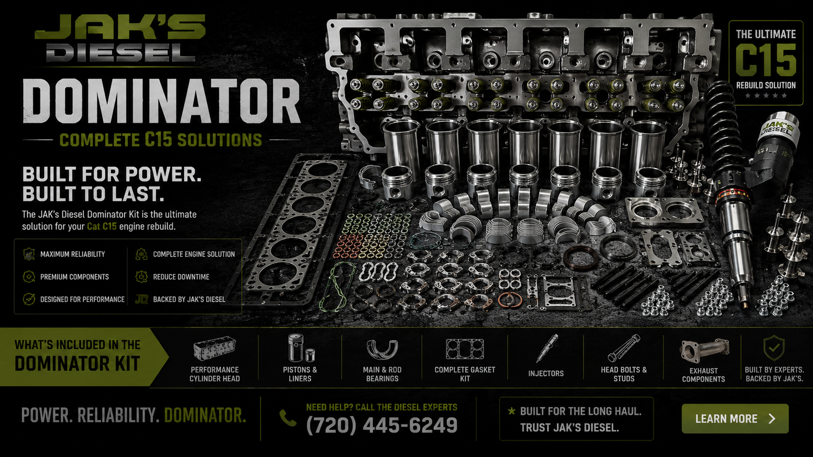 JAK'S Diesel Dominator — Complete C15 Solutions.