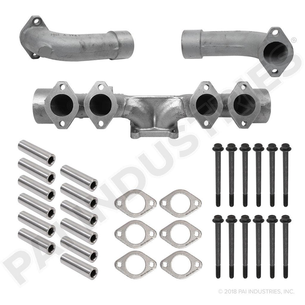 EXHAUST MANIFOLD KIT W/HDWARE