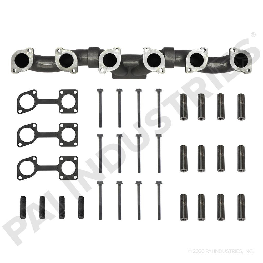 EXHAUST MANIFOLD KIT WITH STRAIGHT TURBO MOUNTING