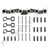 EXHAUST MANIFOLD KIT WITH STRAIGHT TURBO MOUNTING