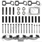 EXHAUST MANIFOLD KIT WITH 30° TURBO MOUNTING FLANGE