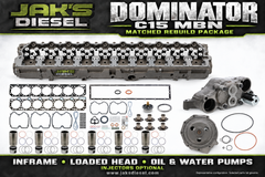 JAK's Dominator c15-mbn — representative promotional layout; injectors optional; selected parts list governs