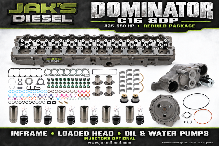 JAK’s Dominator C15 SDP 435–550 HP Rebuild Package