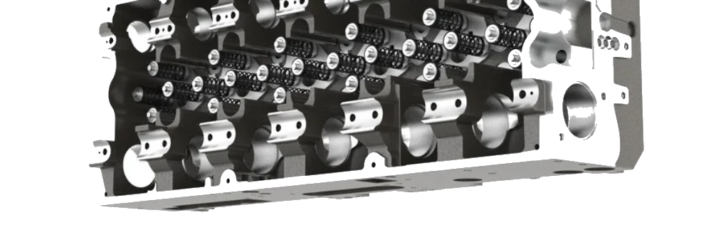 Cylinder head internals reviewed before shipping